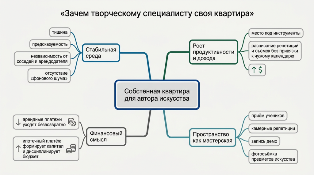 Зачем творческому специалисту своя квартира